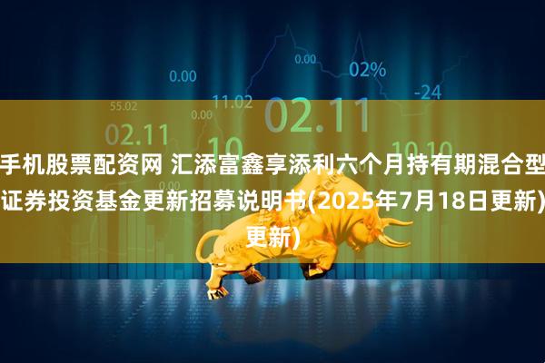 手机股票配资网 汇添富鑫享添利六个月持有期混合型证券投资基金更新招募说明书(2025年7月18日更新)